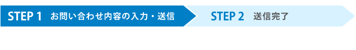 お問い合わせフォームSTEP1