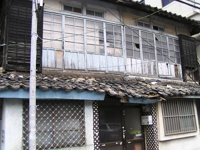 日本式家屋が残る群山の街並み